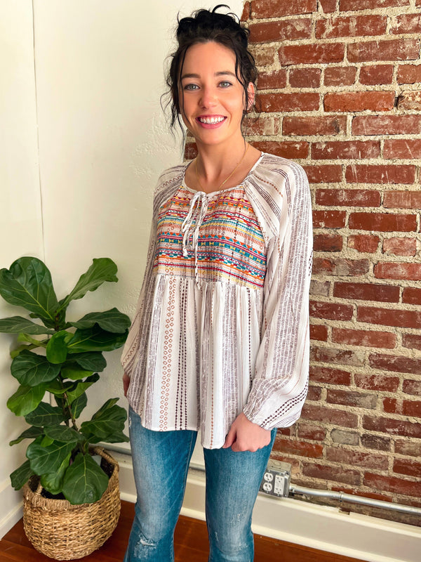 Ivey Embroidered Top