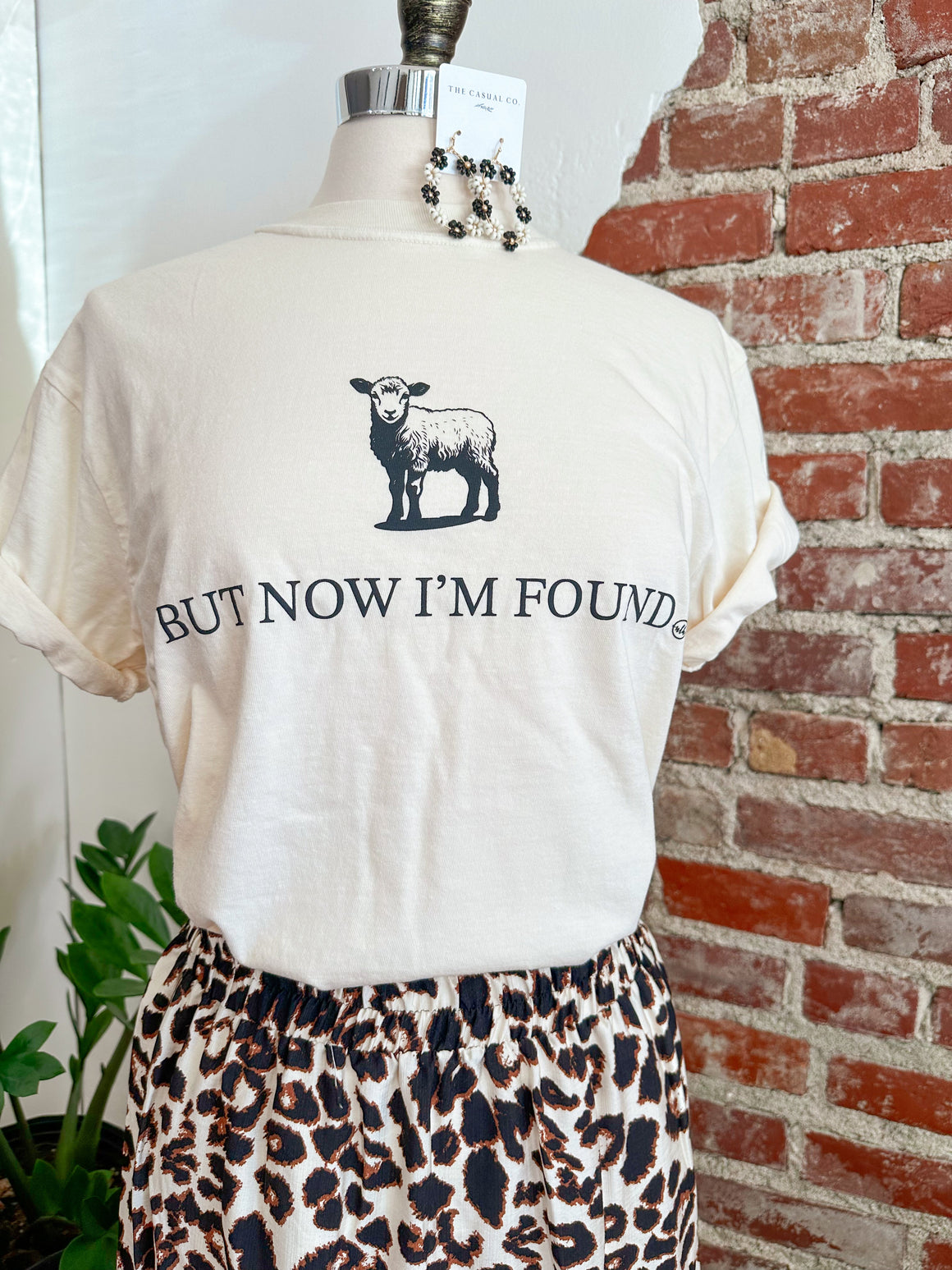 But Now I'm Found Lamb Christian Tee-Carolyn Jane's Jewelry