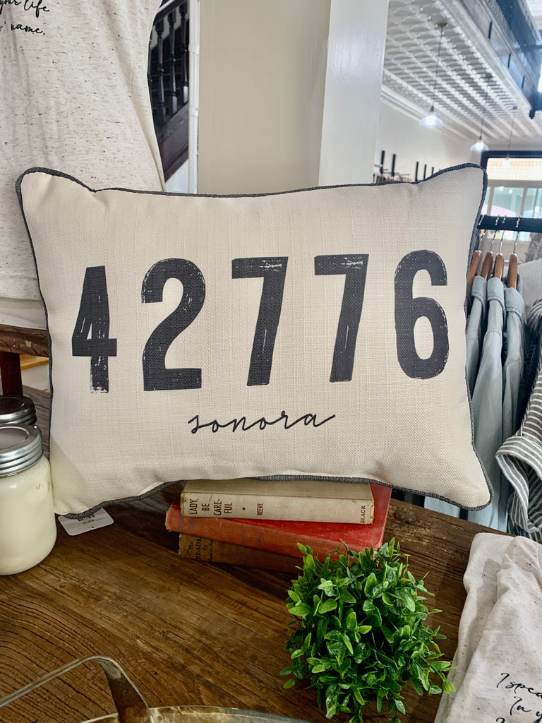 Custom Hometown House Zip Code Pillows-Carolyn Jane's Jewelry