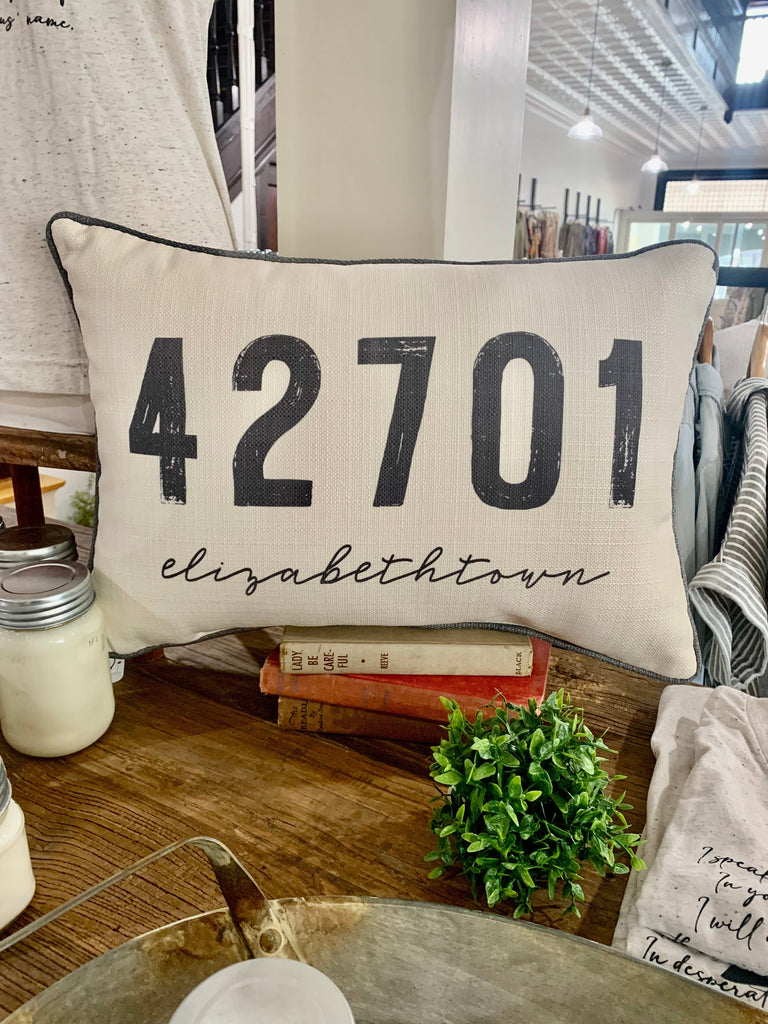 Custom Hometown House Zip Code Pillows-Carolyn Jane's Jewelry