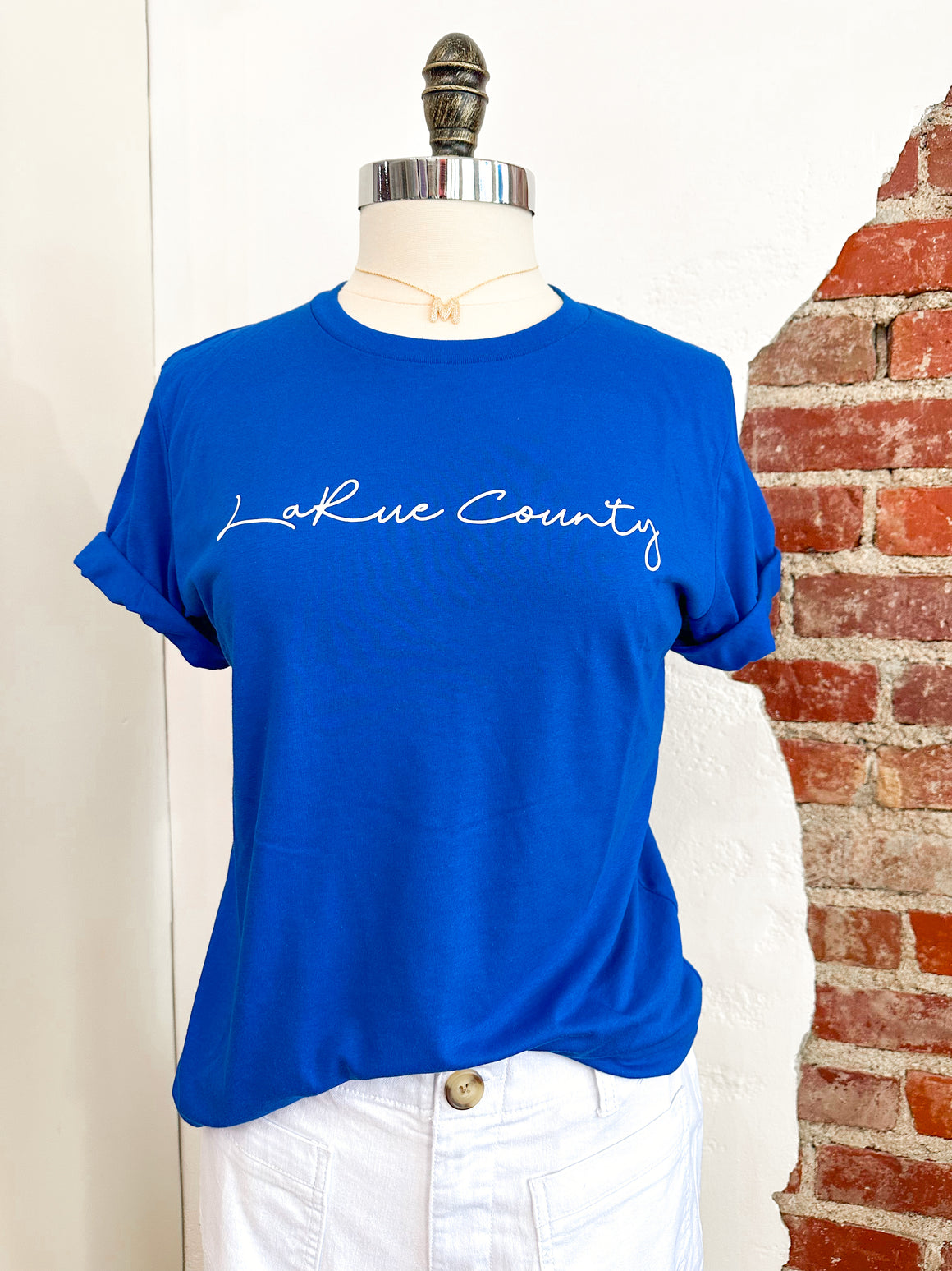LaRue County Script T-Shirt- Royal-T-Shirt-Carolyn Jane's Jewelry