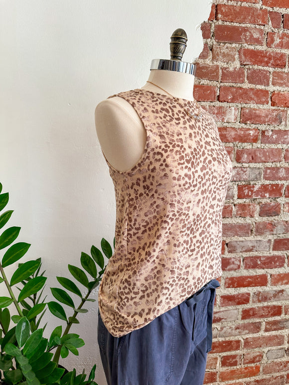 Leigh Vintage Leopard Tank Top-Tank top-Carolyn Jane's Jewelry