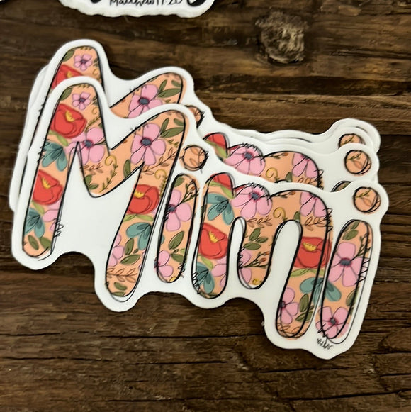 Mimi Vinyl Sticker-Carolyn Jane's Jewelry