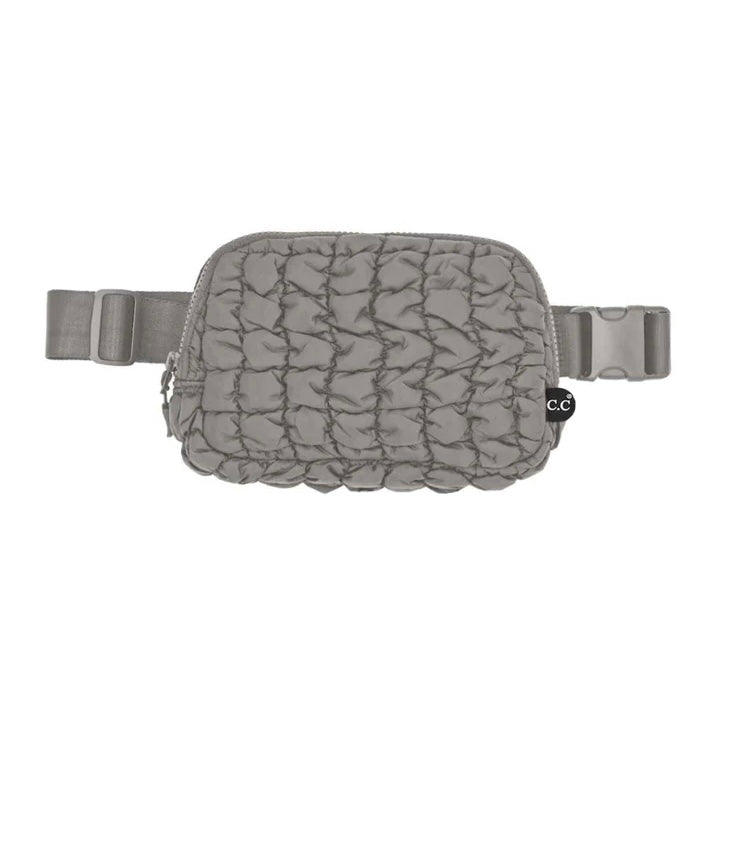 On the Go Puff Quilted Belt Sling Bag-sling bag-Carolyn Jane's Jewelry