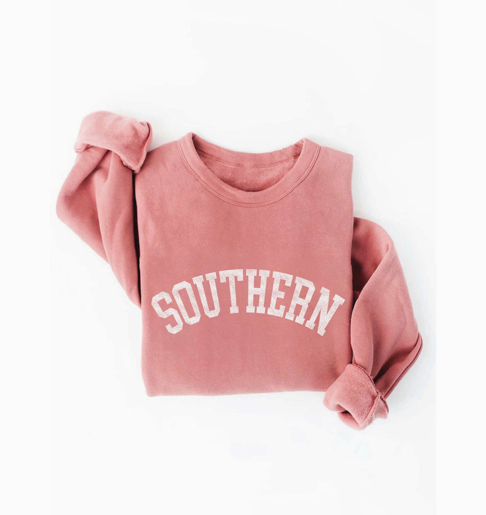 Southern Soft Sweatshirt in Mauve-Sweatshirt-Carolyn Jane's Jewelry