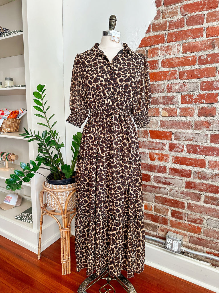 The Roxie Leopard Dress-Dress-Carolyn Jane's Jewelry