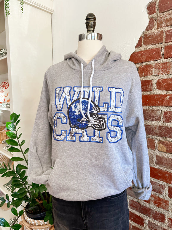 Throw Back Kentucky Football Vintage Style Hoodie-hoodie-Carolyn Jane's Jewelry