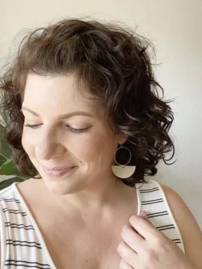 Canyon Hoops in Vintage Coal-Carolyn Jane's Jewelry
