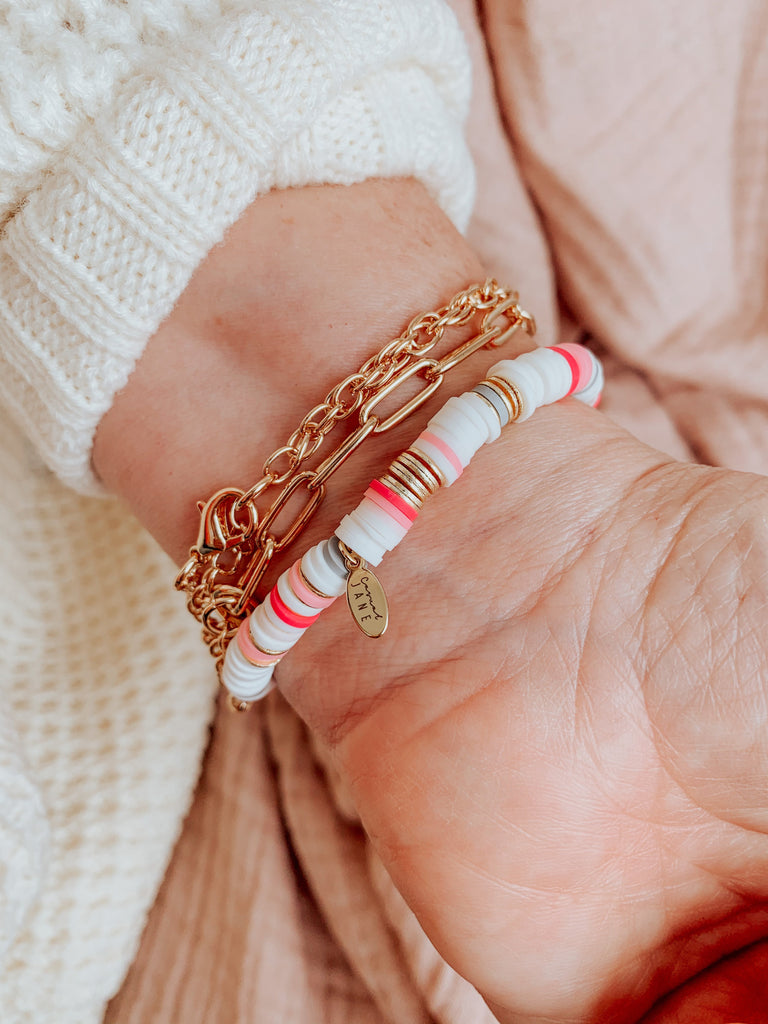 Fighter Breast Cancer Bracelet-Carolyn Jane's Jewelry