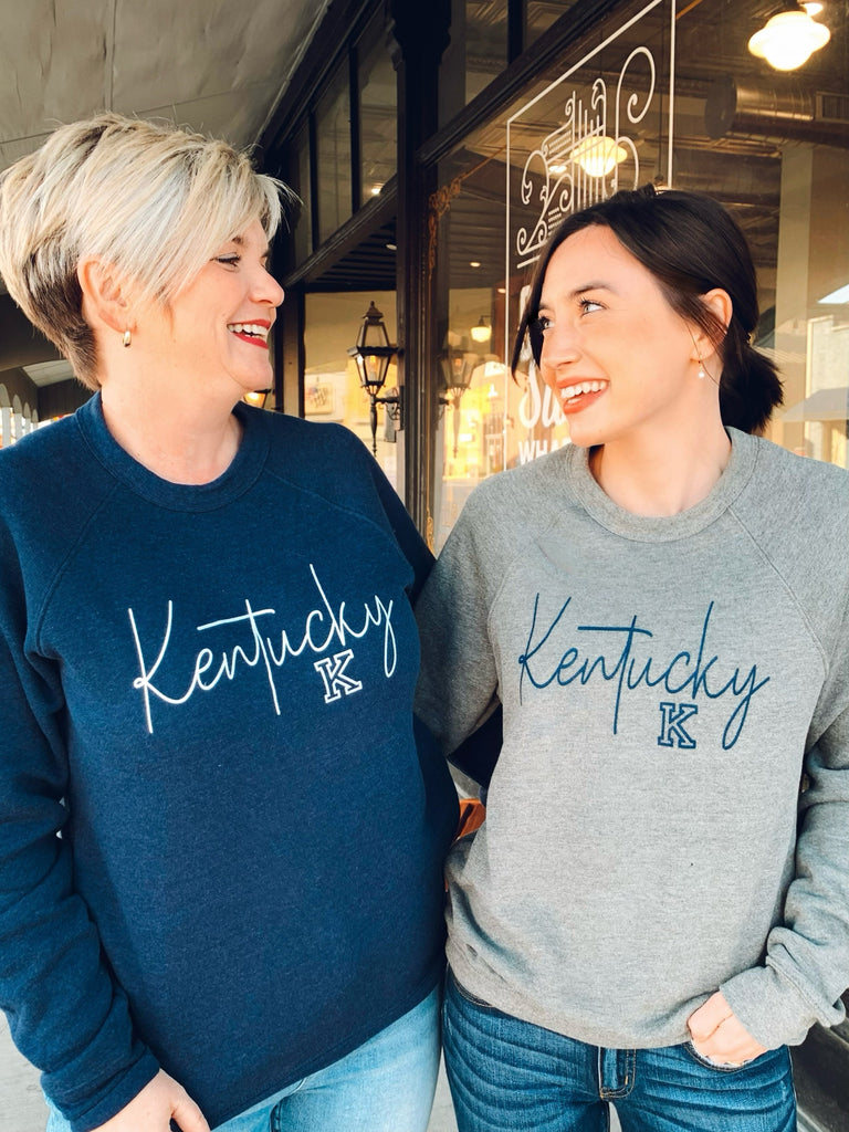 Kentucky Script Sweatshirt-Sweatshirt-Carolyn Jane's Jewelry