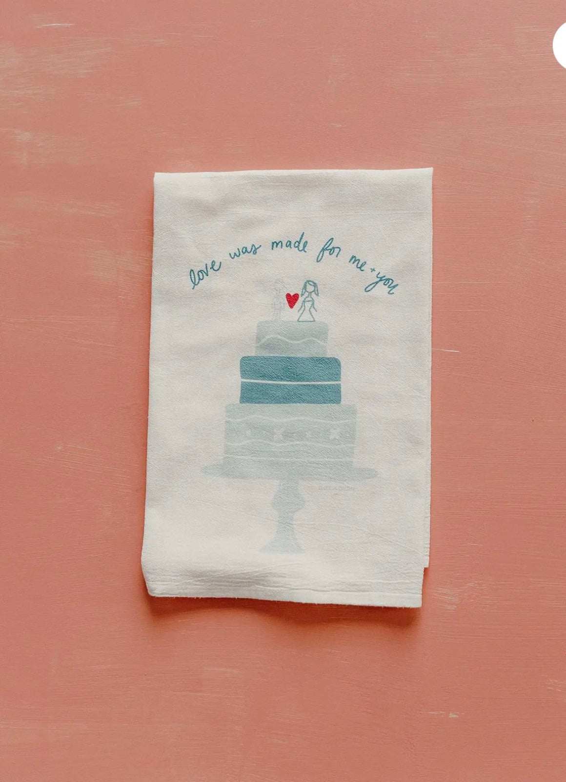 Love Was Made | Wedding - Flour Sack Towel-tea towel-Carolyn Jane's Jewelry