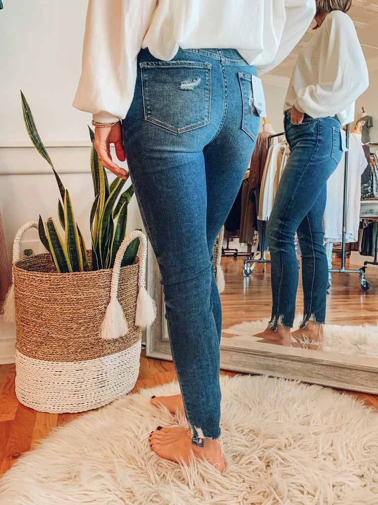 Marcie Bella High Rise Skinny Jean-Jeans-Carolyn Jane's Jewelry