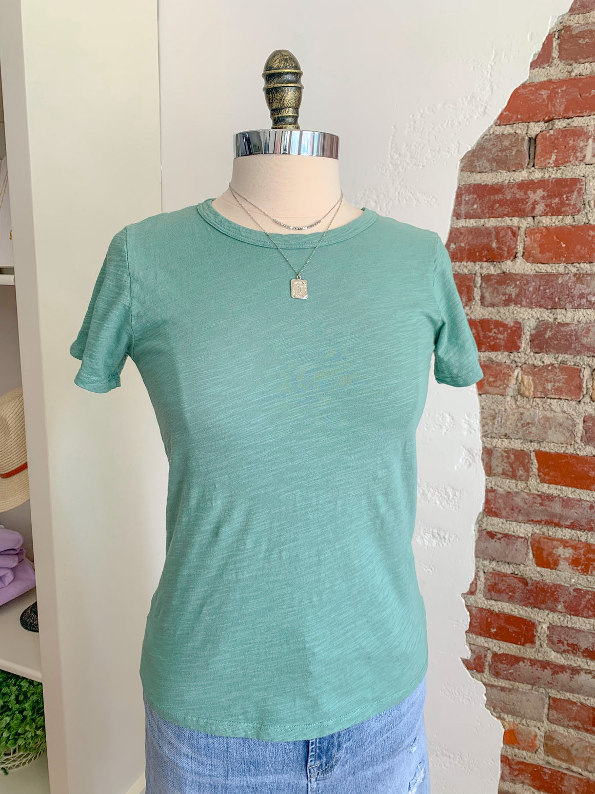 My Basic CC Short Sleeve Top in Pine-Top-Carolyn Jane's Jewelry