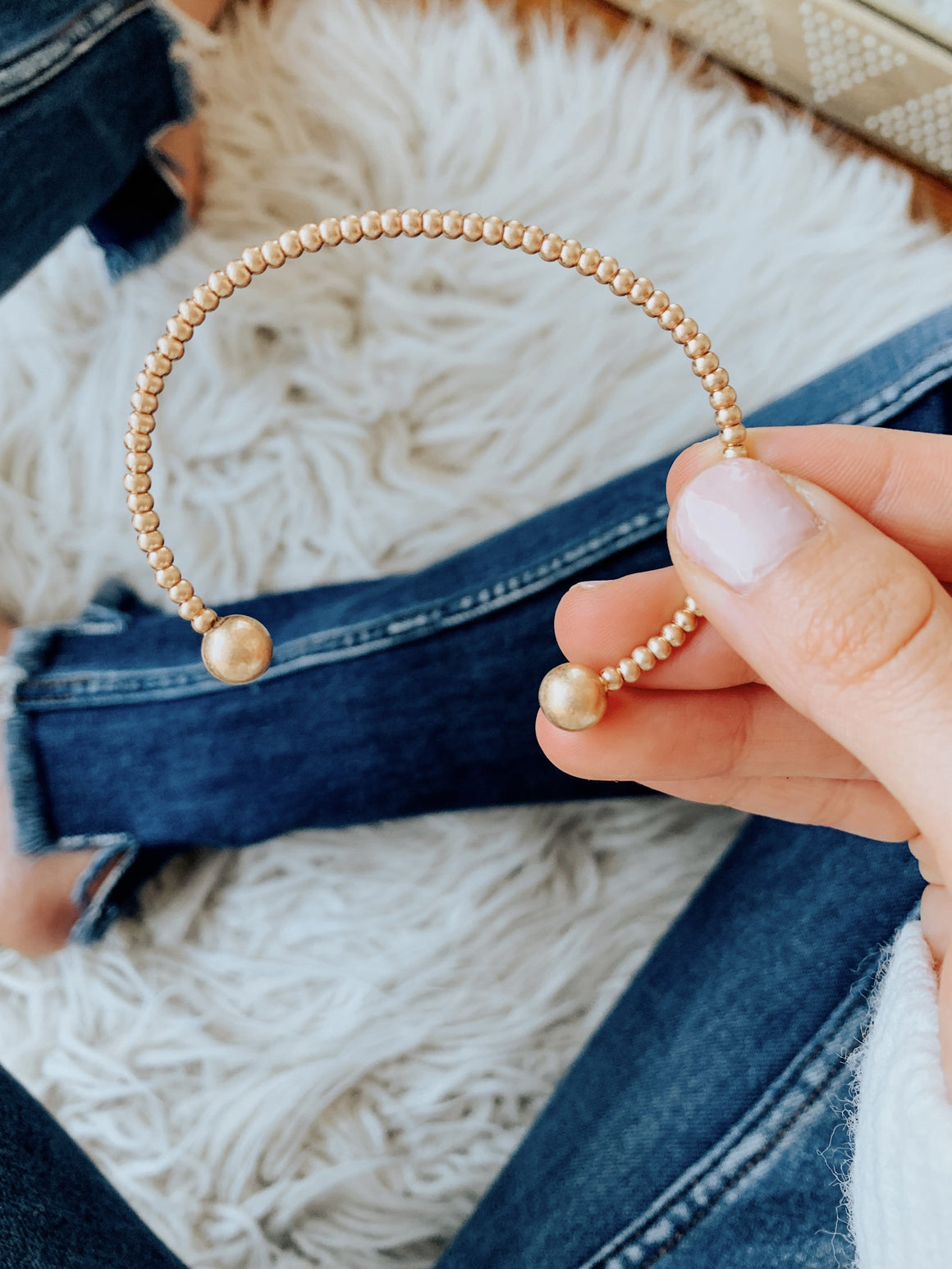 Poppy Adjustable Stacking Bracelet in Gold-Carolyn Jane's Jewelry