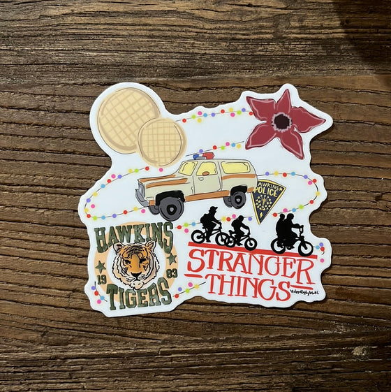 Stranger Things Sticker-Vinyl Sticker-Carolyn Jane's Jewelry