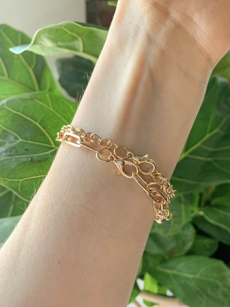 The Right Touch Multi Chain Bracelets-Bracelet-Carolyn Jane's Jewelry