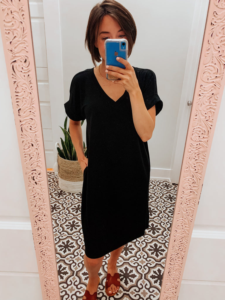 Your Everyday Basic Dress in Black-Carolyn Jane's Jewelry